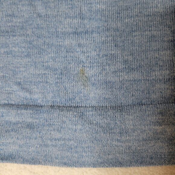 Vtg Lord Jeff Sweater Turtle Neck Cardigan Blue Mens Sz M Knit Preppy College - Picture 8 of 15